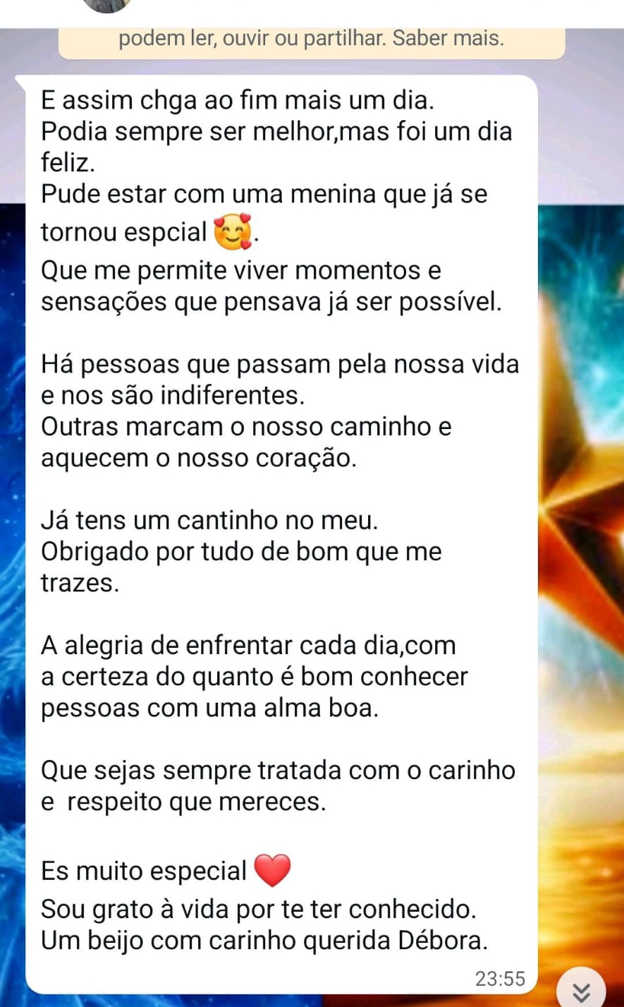 Feedback de cliente publicado pela Doce Tentação Spa, registo 6